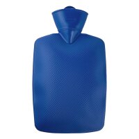 Hugo Frosch Klassik Wärmflasche 1,8 L, Lamelle, rot...