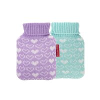 Hugo Frosch Mini Wärmflasche 0,2 L, Strickbezug,...