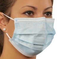 Holthaus Medical Mund/Nasenmasken, 3-lag. Filter, blau,...