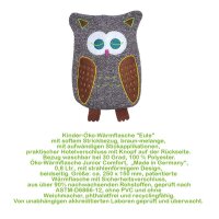 Hugo Frosch Öko Wärmflasche 0,8 L, Strickbezug...
