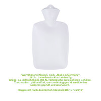 Hugo Frosch Klassik Wärmflasche 1,8 L, Lamelle,...