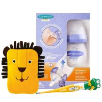 Baby-Set mit Babyflasche, Fieberthermometer und kleiner...