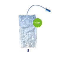 Ratiomed Urinbeinbeutel Einkammer 750 ml, Zu-/Ablauf, ca...