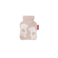 Hugo Frosch Mini Wärmflasche 0,2 L, Strickbezug,...