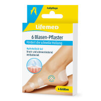 Lifemed® Blasenpflaster, Transparent, 6 Stück, 4...