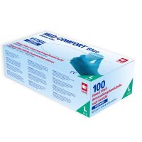Med-Comfort Vitrilhandschuhe Blue, Nitril-Vinyl-Gemisch,...