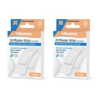 Pflasterstrips Sensitive, weiss, von Lifemed®, 2...
