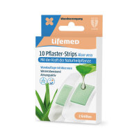 Pflasterstrips Aloe vera, weiss, von Lifemed®, 2...
