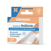 Elastische Mullbinde, weiss, atmungsaktiv, von...