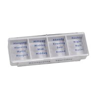 Ampri Tablettendispenser, Medikamenten-Spenderbox, 7...
