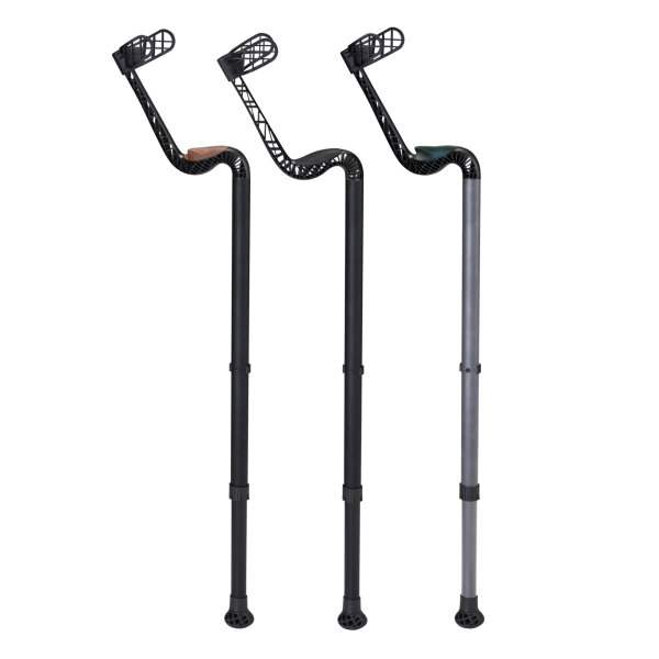 GANYMED® Unterarmgehhilfe 120 kg, Clip, mit versch. Griffen und Farben von Ossenberg