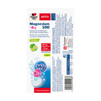 Doppelherz aktiv Magnesium 500 + B12, 15 Brausetabletten