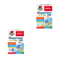 Doppelherz aktiv Magnesium 500 + D3 + K2 Depot in versch....