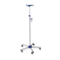Ratiomed Infusionsständer, rostfrei, 5 Rollen,...