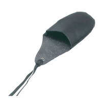 Behrend Lederfingerling, schwarz, Bindeband, Gr. 2-8