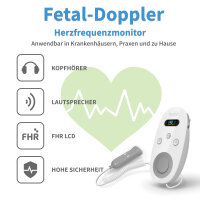 Medicalcorner24 Ultraschall Fetal-Doppler Grau