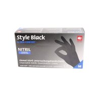 Ampri Style Black - Nitril Handschuhe schwarz, puderfrei,...