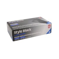 Ampri Style Black - Nitril Handschuhe schwarz, puderfrei,...