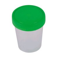 Ampri Urinprobebecher mit grünem Schraubverschluss,...