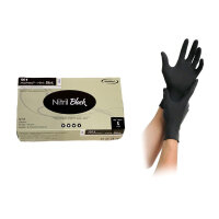 MaiMed Nitril Black - Nitril Handschuhe schwarz,...