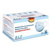 Medizinischer Mundschutz von BLF Protection, 3-lagig, 50...