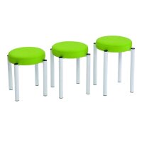 Pader Gymnastikhocker, rund, 7cm Polsterung, alle...