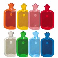 Sänger Gummi-Wärmflasche, glatt + Lamellen, 2...