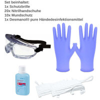 Infektionsschutz: Desinfektion, Mundschutz, Handschuhe...