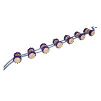 Behrend Rücken-Massage-Rollband, Holz, 14...