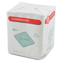 Noba Mullkompresse, 8-fach, unsteril, EN14079Typ17,...