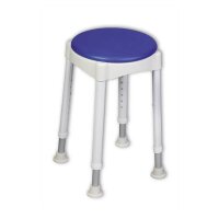 Behrend Duschhocker, Sitzfläche mit Soft-Pad, 7-fach...