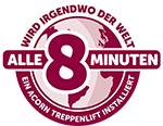 ACORN Treppenlift Treppenlift Badge alle 8 Minuten